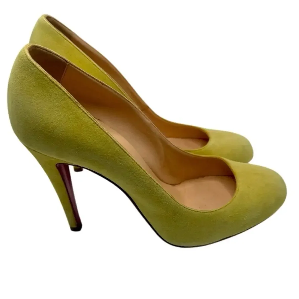 Christian Louboutin Ron Ron pump in Lemon Yellow size 38.5